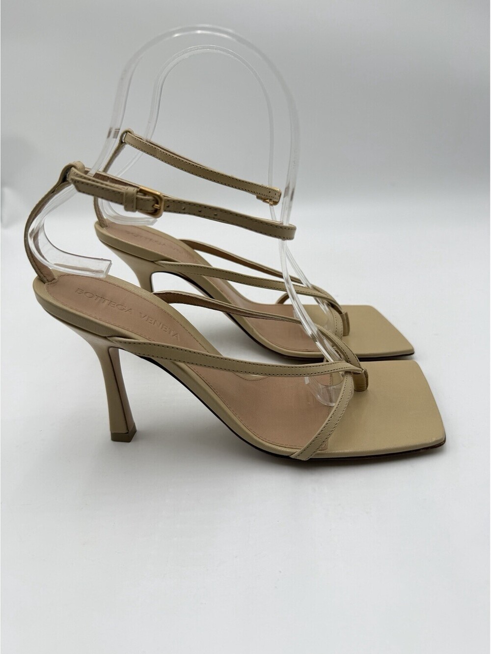Women’s Bottega Veneta "The Line" sandals Brown leather Size 37
